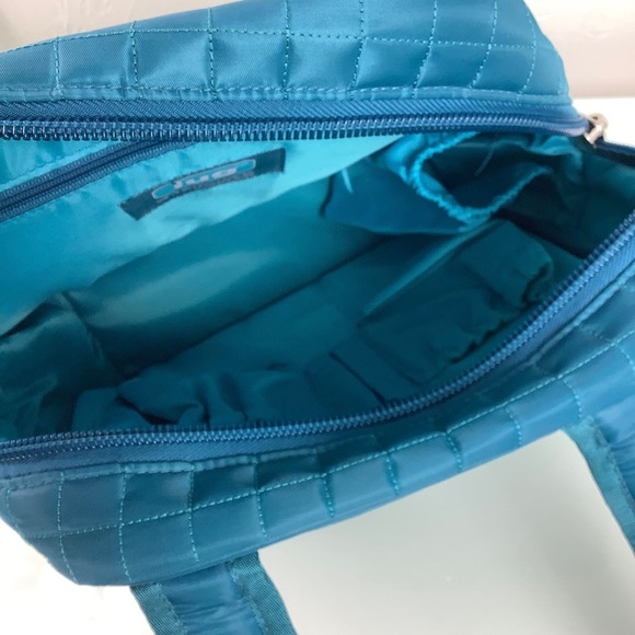 Lug Mini Puddle Jumper Travel tote Gym Overnight Shoulder bag EUC - Picture 7 of 12